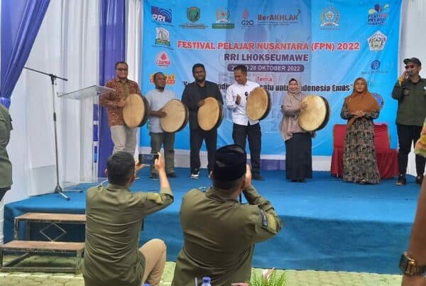 Mengikuti Pembukaan Festival Pelajar Nusantara (FPN) Radio Republik Indonesia (RRI)